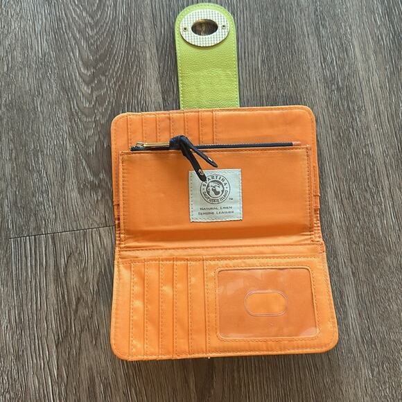 Spartina 449 Wallet with Lime and Tangerine Trim - Picture 4 of 7